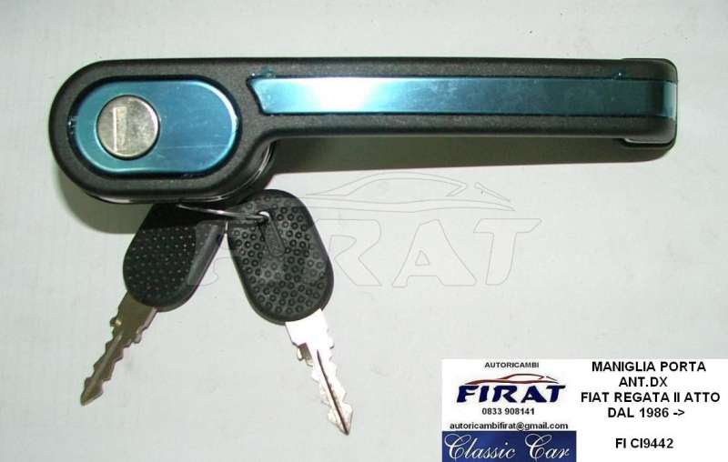 MANIGLIA PORTA + CHIUSURA BAULE FIAT 127 - 128